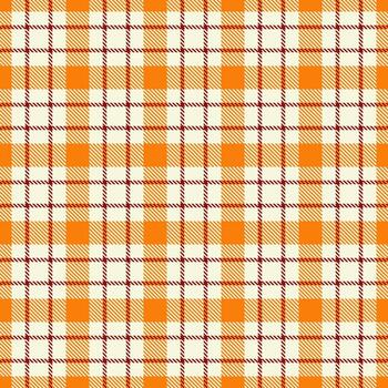Warm plaid pattern with intersecting lines. Cozy and versatile, great for backgrounds, textiles, or autumnal designs. A classic, timeless choice vector