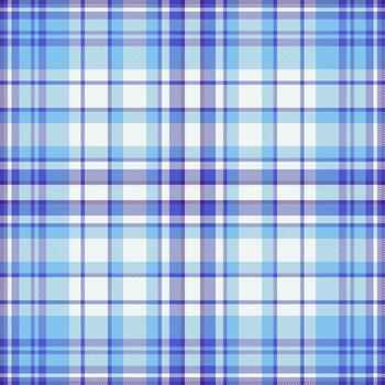 Classic blue tartan pattern. A cool, calming textile design suitable for backgrounds, apparel, and web projects. Evokes tradition and timeless style. vector