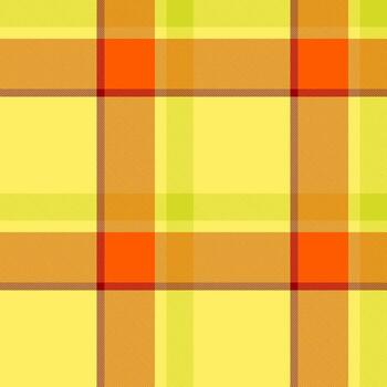 Cheerful plaid pattern with vibrant hues. Perfect for backgrounds, textiles, or adding a touch of warmth. Use it to evoke comfort, autumn, or rustic style. vector
