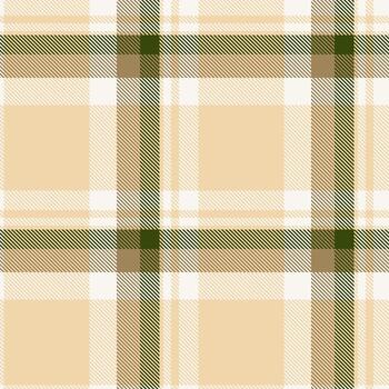 Classic plaid pattern in neutral beige tones with subtle green accents. Ideal for backgrounds, textiles, or adding a touch of traditional style to designs. vector