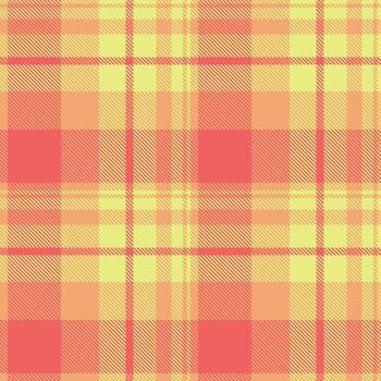vibrante, sin costura tartán modelo en amarillo, naranja, y rojo. ideal para antecedentes, textiles, y festivo diseños agrega calor y textura. versátil fondo elemento. vector