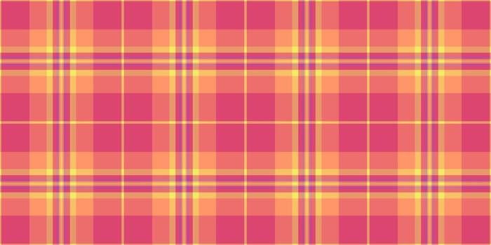vibrante tartán modelo en rosa, naranja y amarillo tonos sin costura textil diseño, Perfecto para antecedentes, telas, y gráfico proyectos, agregando un cálido, alegre tocar. vector