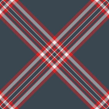 Classic tartan plaid pattern. Red, white and gray intersecting lines create a timeless and versatile textile design. Great for backgrounds, fabrics, or graphic accents. vector