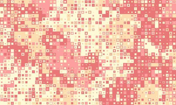 Abstract pixel art background. Soft pink and cream tones create a calming, textured effect. Ideal for website banners, presentations, or as a design element in fashion and branding. vector
