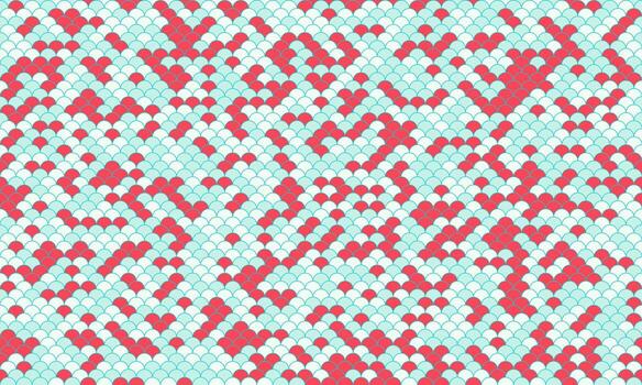 resumen geométrico modelo. rojo y verde azulado mosaico diseño. sin costura textura ideal para textil huellas dactilares, sitio web antecedentes, o vibrante digital Arte. moderno, juguetón, y visualmente atractivo. vector