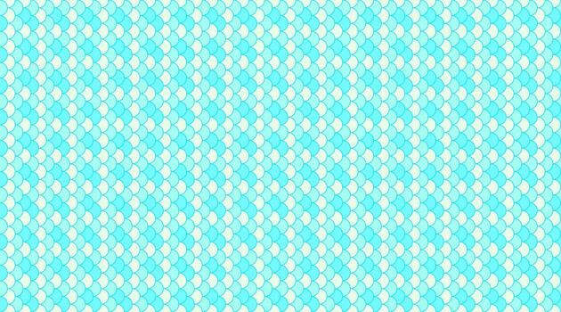 Serene aqua scale pattern background. Perfect for websites, branding, or textile designs. Evokes feelings of calm, water, and nature. Ideal for adding a subtle texture and visual interest. vector