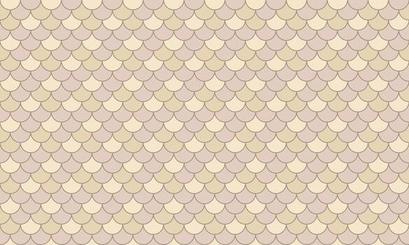 Elegant seamless pattern of overlapping scales in soft beige and cream tones. Perfect for backgrounds, textures, website design, or print projects. Subtle, sophisticated, and versatile. vector
