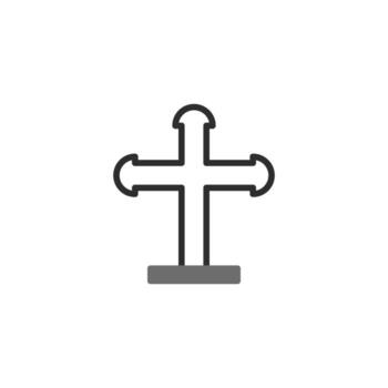 A symbolic representation of spirituality and faith crafted with simple lines and subtle shading a vector