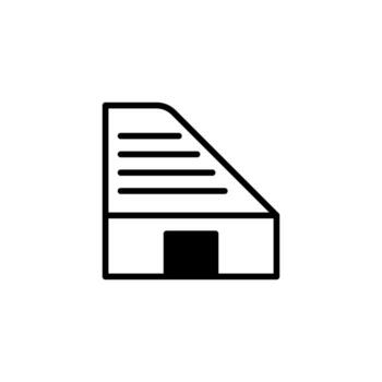 resumen arquitectura símbolo diseño representando moderno urbano vivienda con minimalista líneas y vector