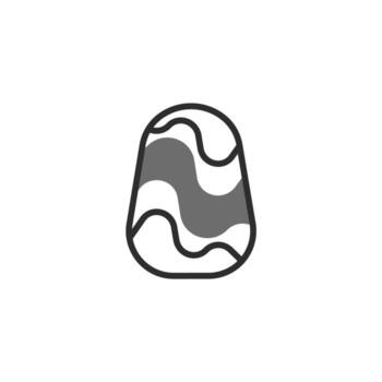 resumen diseño en gris y blanco con negro contornos evocando ondulante formas para artístico vector