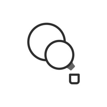 resumen interconectado circular formas fusionando hacia un estructurado cuadrado vacío enfatizando vector