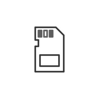 Micro storage solution symbol conveying compact data retention suitable for digital devices vector