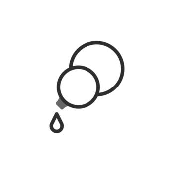 Minimalist representation showcasing essential oil extraction and a pure drop demonstration for vector