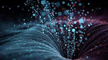 Futuristic Abstract Data Stream Tunnel Animation Exploring Technology and Science Concept visuals video