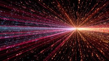 Abstract Light Streaks Background for Technology and Space Visuals, Futuristic and Dynamic video