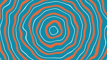 Colorful Wavy Concentric Circles Abstract Animation Loop. video