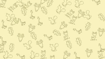 ekorrar och ollon - en nyckfull animerad bakgrund slinga. video