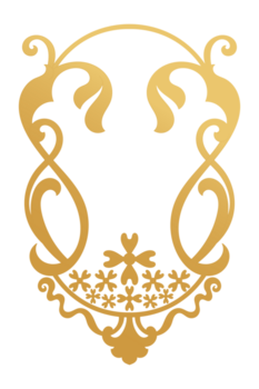 Luxury gold vintage pattern frame, flower frame transparent background png