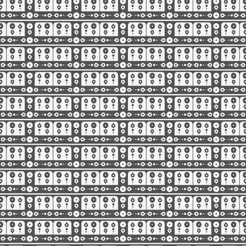 Geometric Seamless Repeatable Primitive Motif Ornate Background Surface Pattern vector