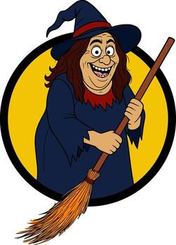 Scary Witch Image vector
