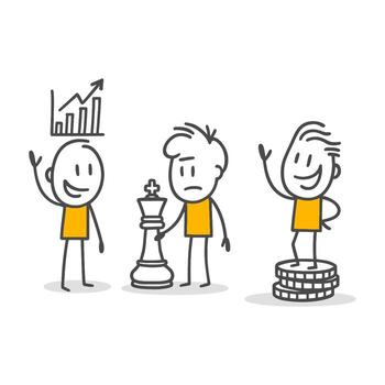 The Difficulty Of Strategic Decision Making In Business Life And The Differences Among Those Who Achieve Success. vector