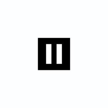 pause button icon, media control symbol, stop playback, vertical bars vector