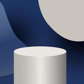 Abstract composition of shapes using colors and forms in a modern digital space photo