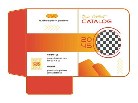 Editable company folder brochure template set for professional document presentation design vector