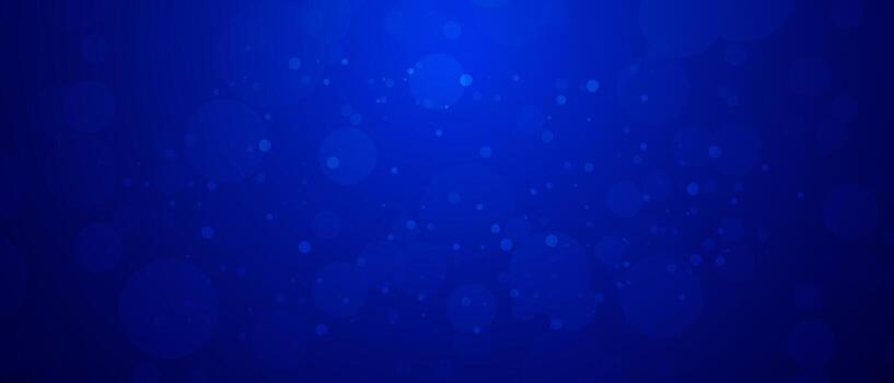 resumen oscuro azul antecedentes con varios tamaños de brillante bokeh círculos vector