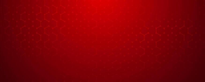 Subtle red hexagon pattern background with a radial gradient effect vector
