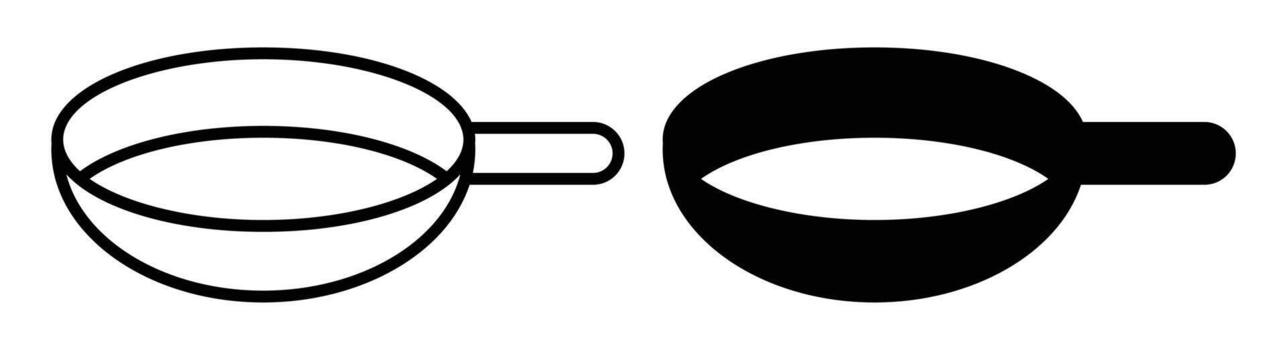 Minimalistic Illustrations of Strainers in Outline and Filled Styles vector