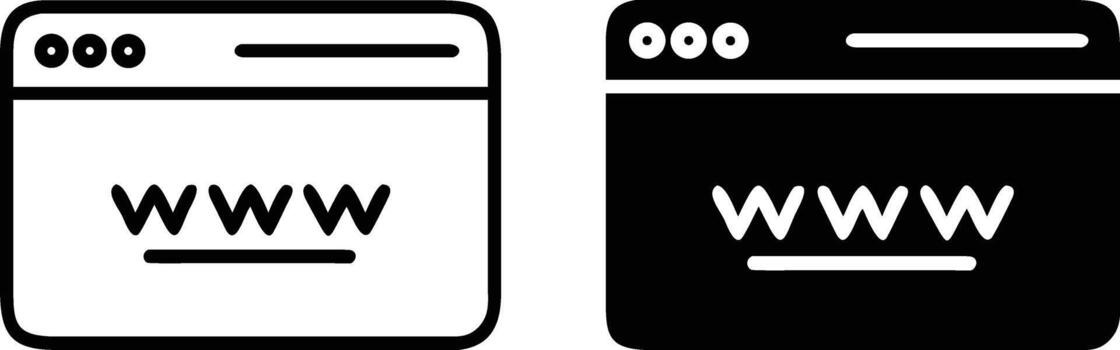 sitio web navegador garabatear íconos conjunto para Internet, en línea página web y digital red diseño vector