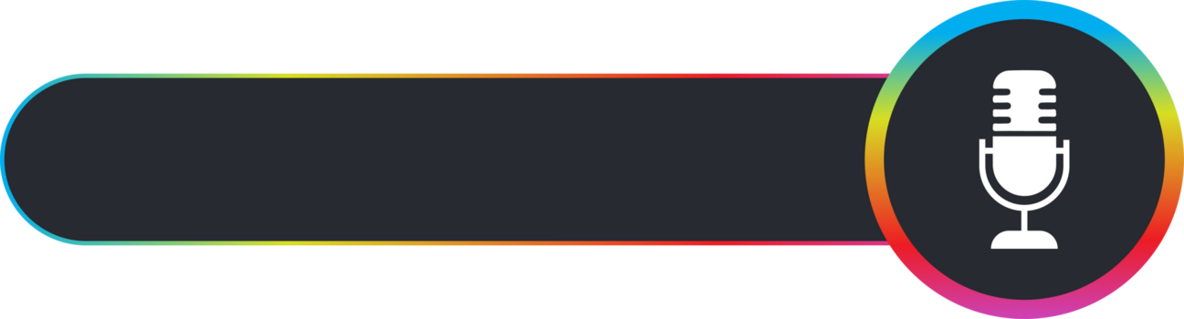 microfono ricerca bar colorato voce ricerca ui elemento per App e sito web design png