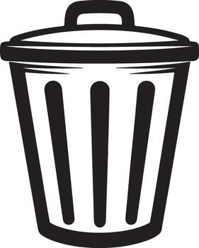 Trash Can Bin Waste Recycle Garbage Container vector