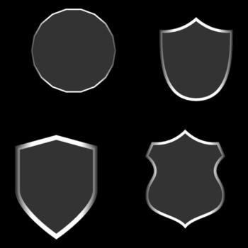 ligero líquido vaso elementos con brillante efecto, círculos, estrellas, futurista hud interfaz diseño conjunto para web y móvil aplicaciones, ilustración vector