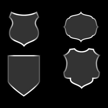 colección de líquido vaso botones en varios formas y tamaños para ui diseño en oscuro antecedentes. líquido vaso conjunto vector