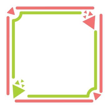 Abstract design of an anniversary border frame, flat design vector