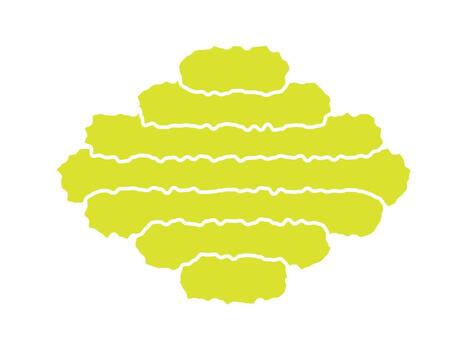 Modern abstract hand-draw ripple blob shape illustration vector