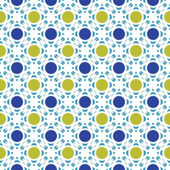 Beautiful Circle And Abstract Shape Combination Illustration Pattern vector