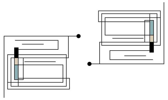 Simple Shapes and Lines Design vector