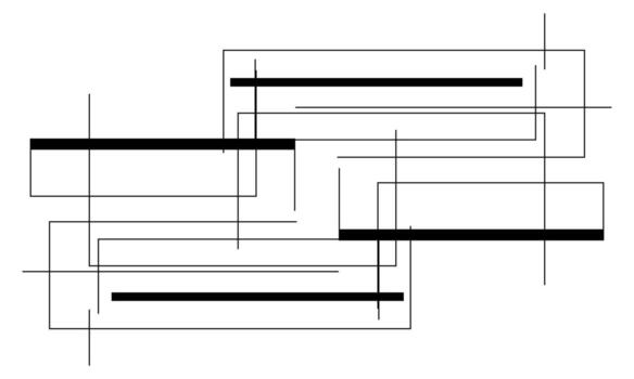 Clean Abstract Line Background Design vector