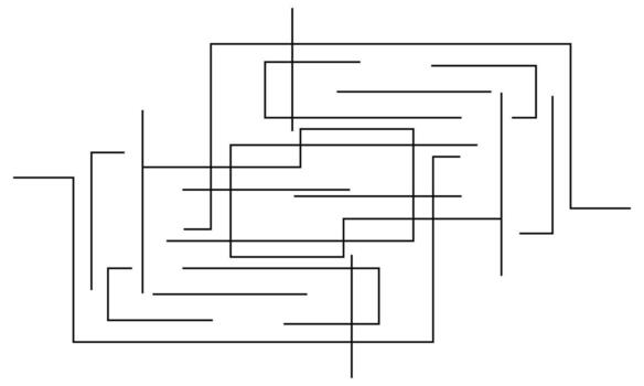 Minimal Line Art Abstract Background vector