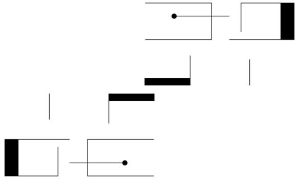 A diagram showing the different types of squares vector