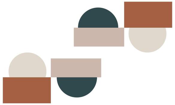 un grupo de Tres diferente de colores bloques vector