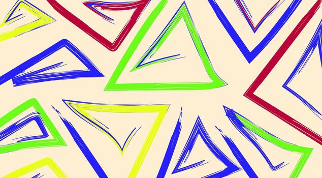 Abstract background with hand-drawn brush strokes. Textured details, rainbow, ideal for a variety of design projects, textiles, and packaging. vector