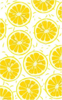 Lemon slice pattern illustration vector