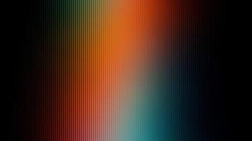 Abstract vertical gradient lines transitioning from deep black through warm orange and fiery red to cool teal and video