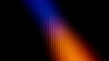 Abstract vertical stripes gradient transition from deep blue to vibrant orange and red with dark background for video
