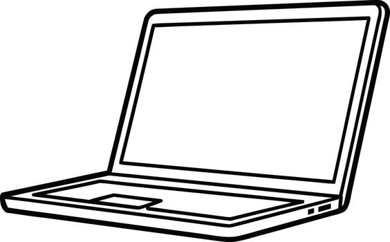 Clean Computer and Laptop Illustrations vector