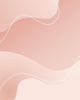 suave rosado resumen ondulado formas con sutil blanco líneas vector
